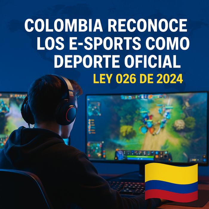 Colombia reconoce los e-sports como deporte oficial: Ley 026 de 2024